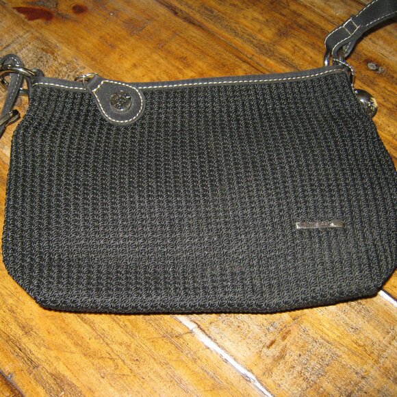 The SAK Crossbody Black Knit Purse. - Picture 1 of 4